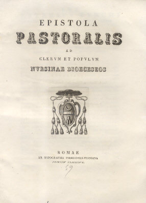 Epistola Pastoralis ad Clerum et Populum Nursinae.