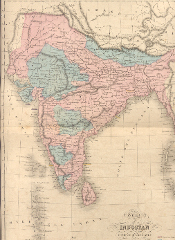 Carta dell'Indostan o India di qua dal Gange.( Atlante Universale …