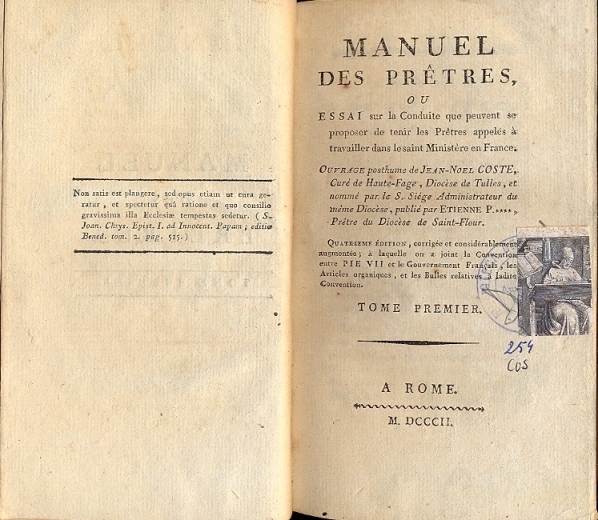 Manuel des Pretres, ou Essai sur la Conduite que peuvent …