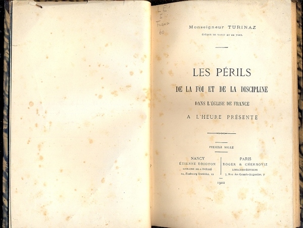 Les Perils de la Foi et de la Discipline dans …