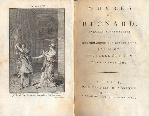 Oeuvres de Regnard, avec des avertissemens et des remarques sur …