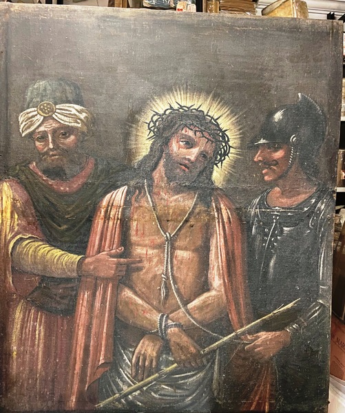 ECCE HOMO. Gesù Cristo condotto al supplizio tra un centurione …