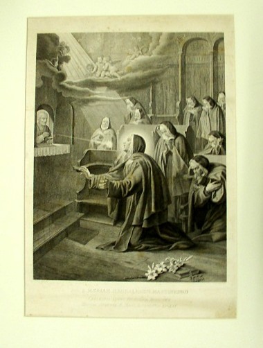 Ad. B. Mariam Magdalenen Martinengo. Caelestis Dapis Desiderio Ardentem Hostia …