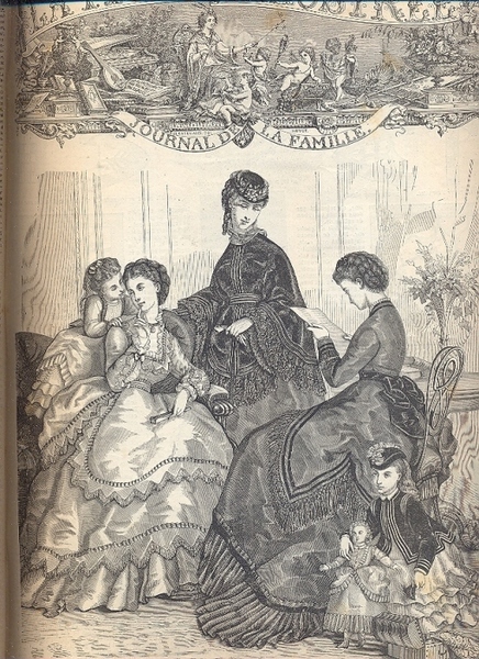 La Mode illustree. Journal de la famille. Contenant les dessins …