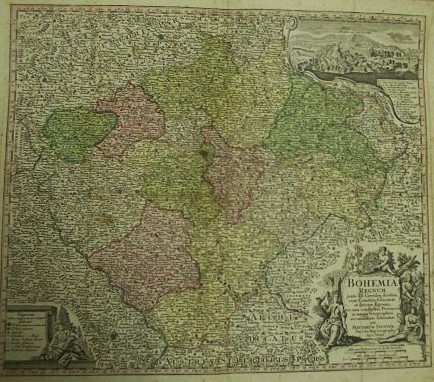 Bohemia Regnum juxta XII Circulos divisum, cum Comitatu Glacensi et …