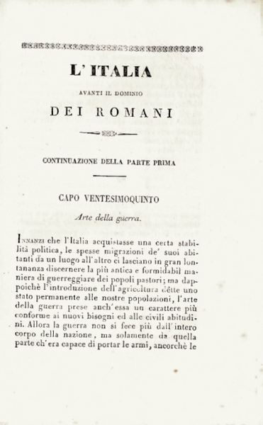 L'Italia avanti il dominio dei Romani. Tomo secondo.