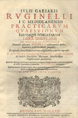 Practicarum quaestionum rerumque iudicatarum liber singularis in nova hac editione …