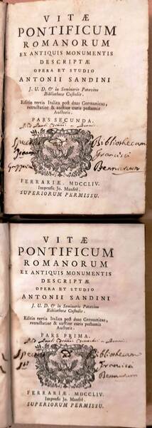 Vitae Pontificum Romanorum ex antiquis monumentis descriptae.
