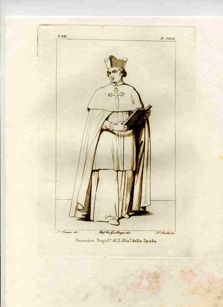 Canonico Regol.e di S. Gia.o della Spada.