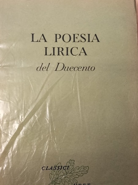 La poesia lirica del Duecento. A cura di Carlo Salinari …