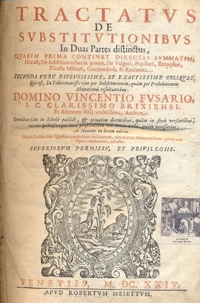 Tractatus de substitutionibus. In duas partes distinctus. Quarum prima continet …
