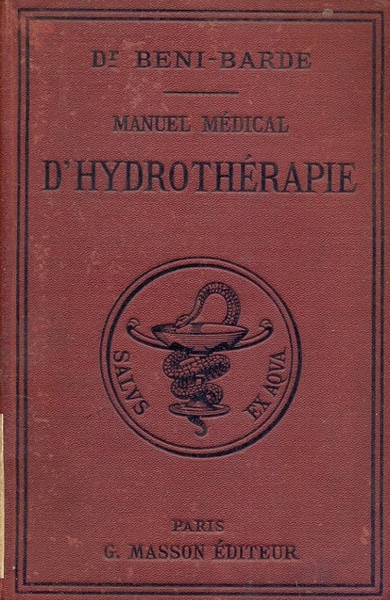 Manuel medical d'hydrothérapie.