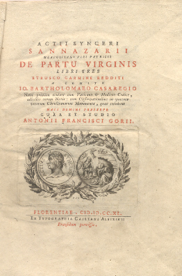 Actii Synceri San Nazarii Neapolitani Viri Patricii De Partu Virginis. …