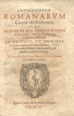 Antiquitatum romanarum corpus absolutissimum, in quo praeter ea quae Ioannes …