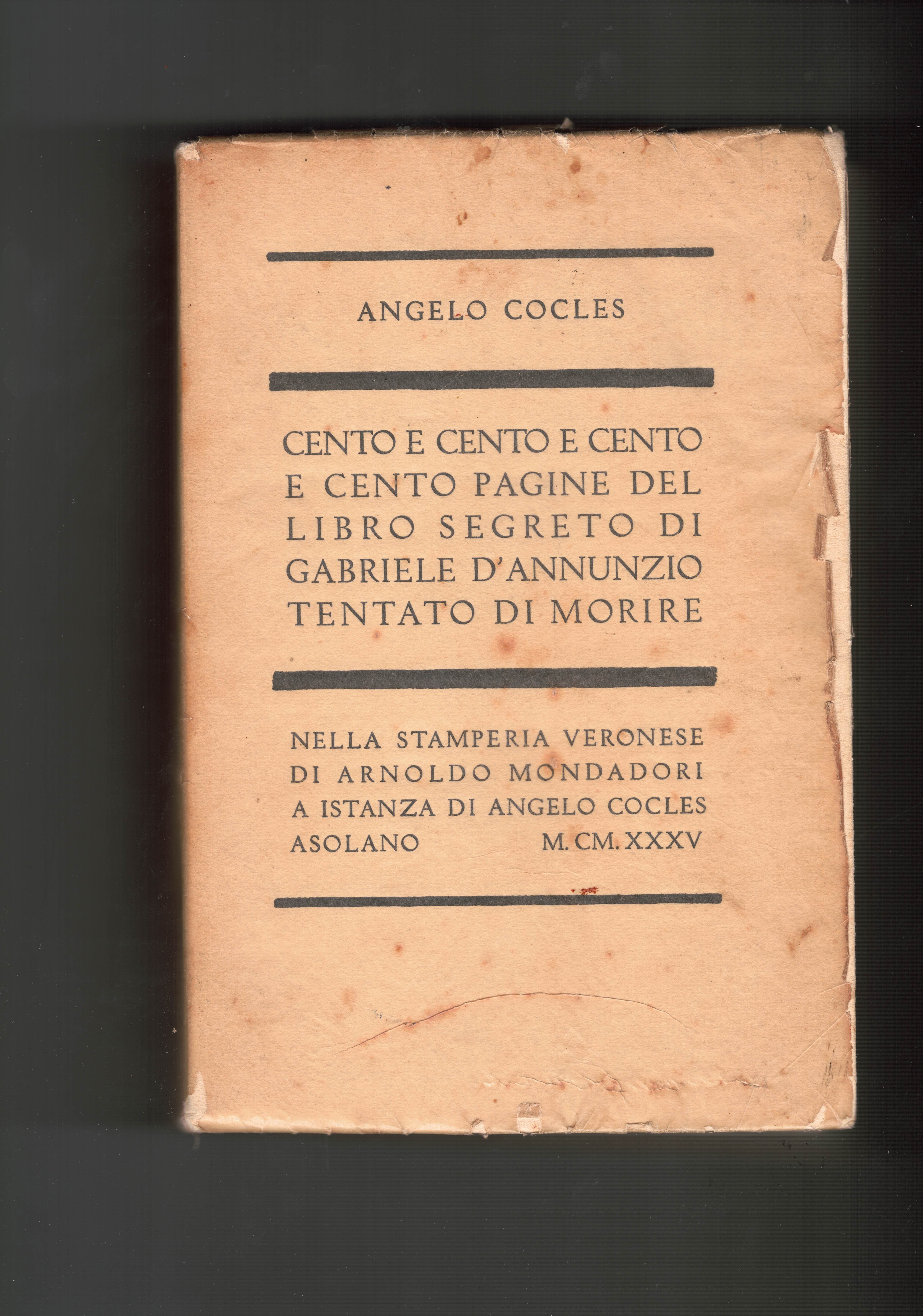 Cento e cento e cento e cento pagine del libro …