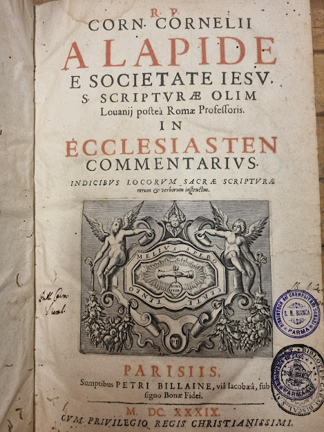 Commentarius in Ecclesiasten, Canticum Canticorum et Librum Sapientiae.