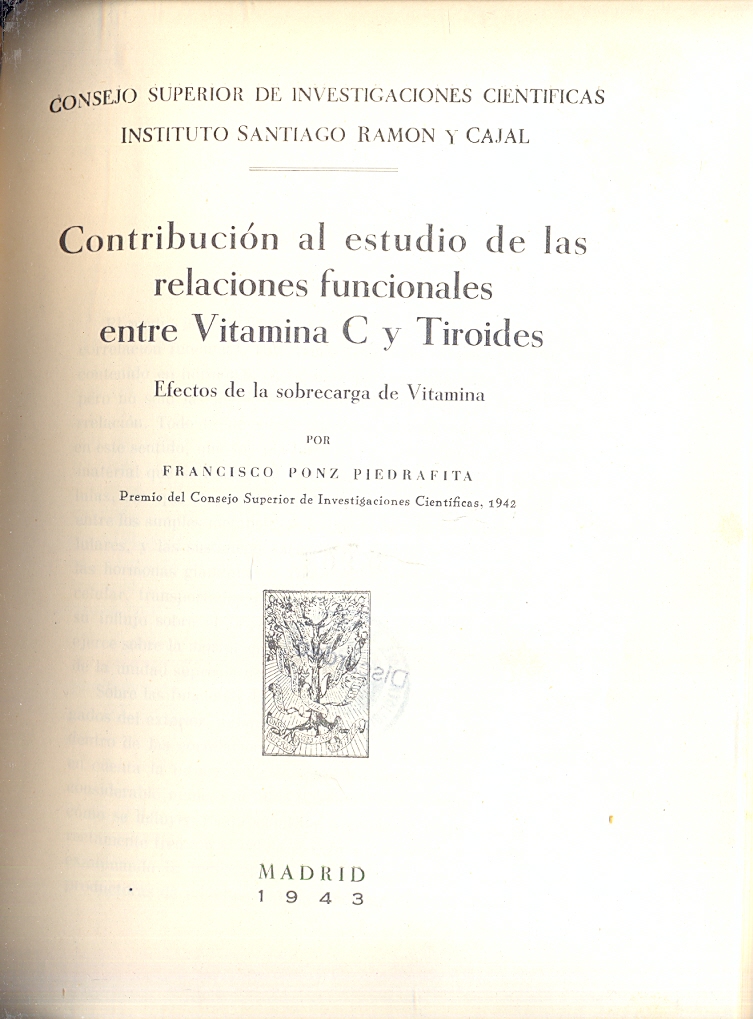 Contribucion al estudio de las relaciones funcionales entre vitamina C …