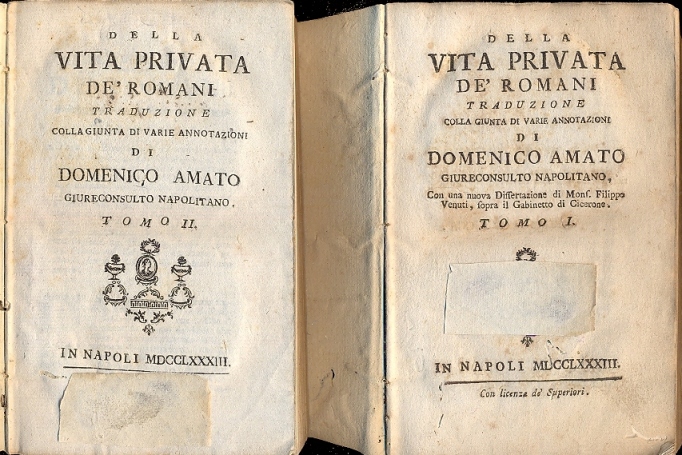Della vita privata de' romani. Traduzione colla giunta di varie …