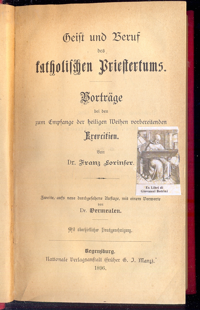 Geist und Beruf des katholischen Priestertums: Vorträge bei den zum …