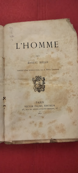 L'homme. Precede d'une introduction par M. Henri Lasserre.