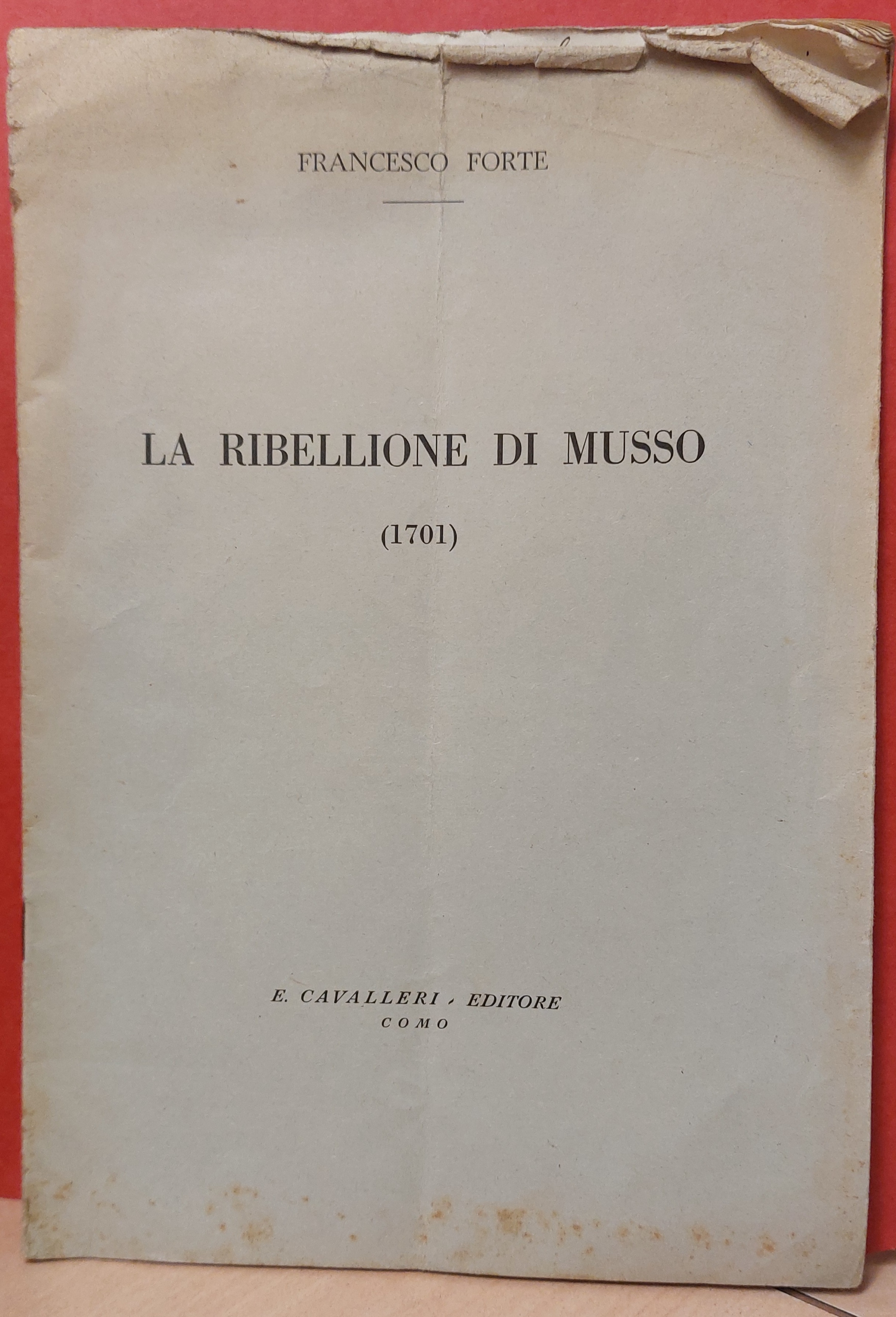 La Ribellione di Musso (1701).