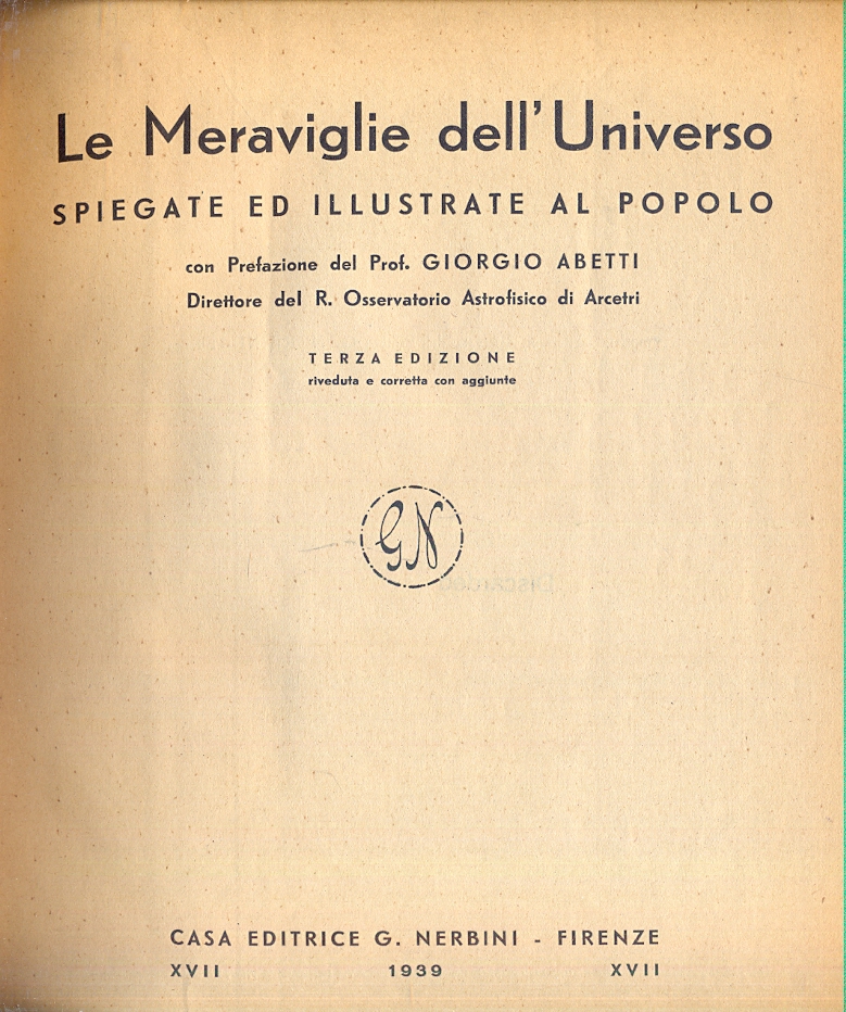 Le meraviglie dell'universo spiegate ed illustrate al popolo.
