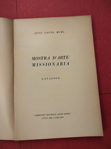 Mostra d'Arte Missionaria. Catalogo.