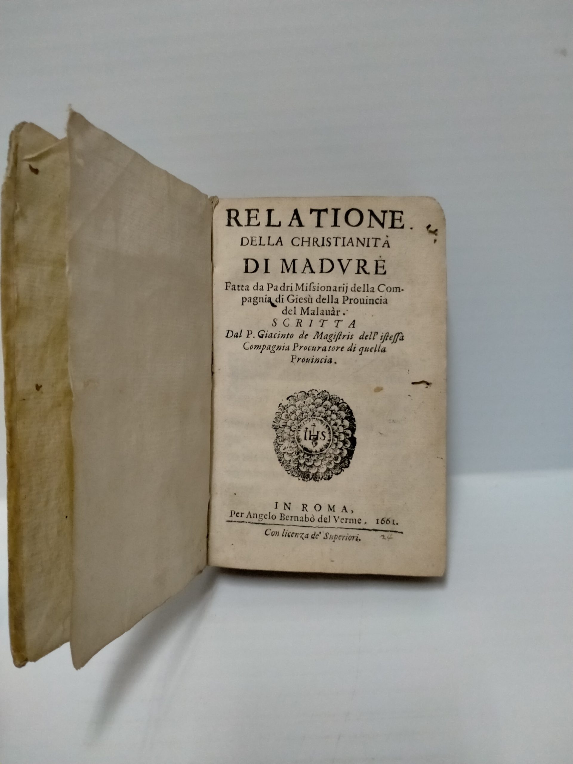 Relatione della Christianità di Maduré fatta da padri missionarii della …