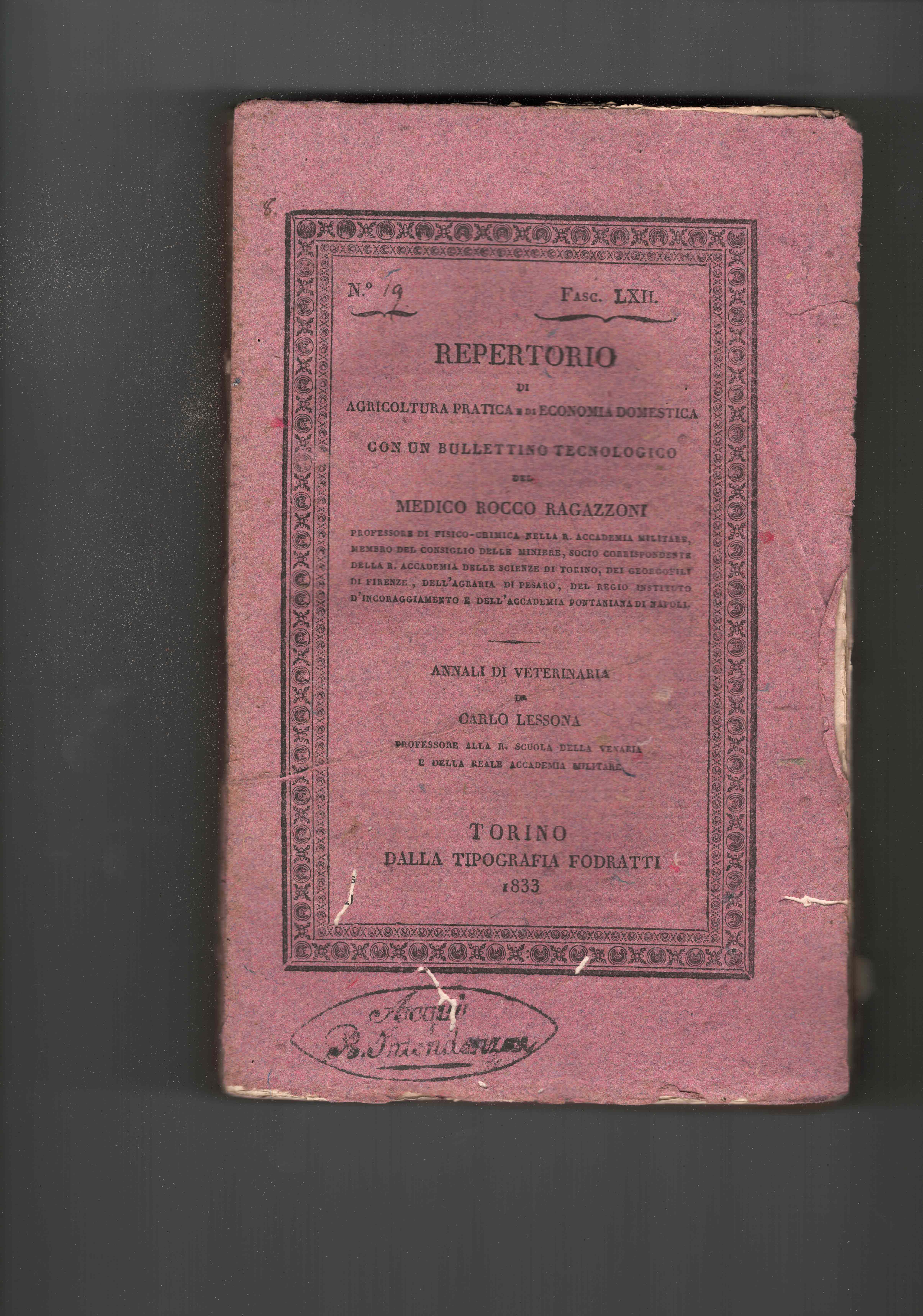 Repertorio di agricoltura pratica e di economia domestica con un …