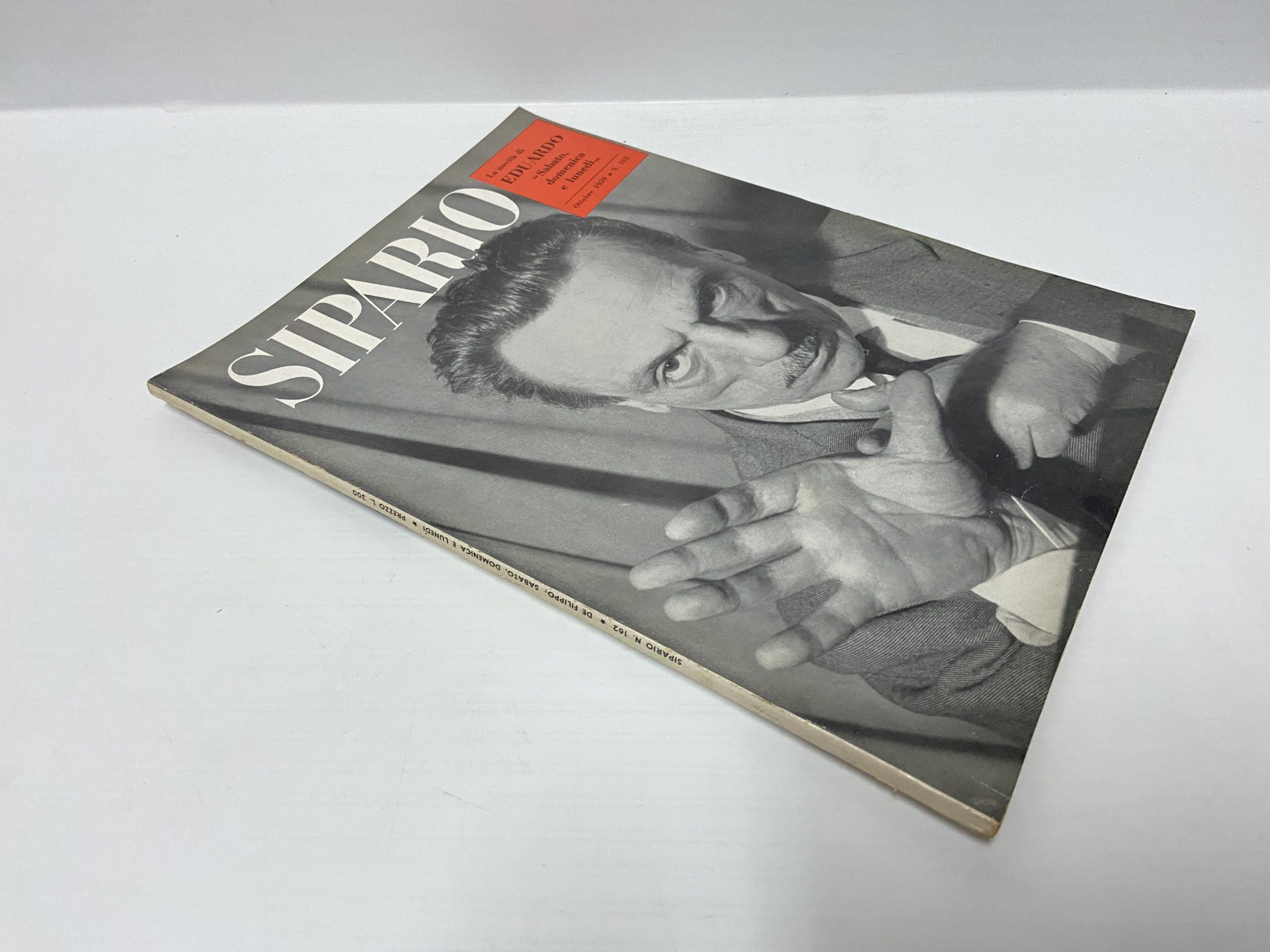 Rivista Sipario 162 ottobre 1959 Eduardo De Filippo