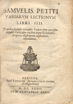 Variarum Lectionum libri IIII. In quibus Ecclesiae utriusque Foederis ritus …