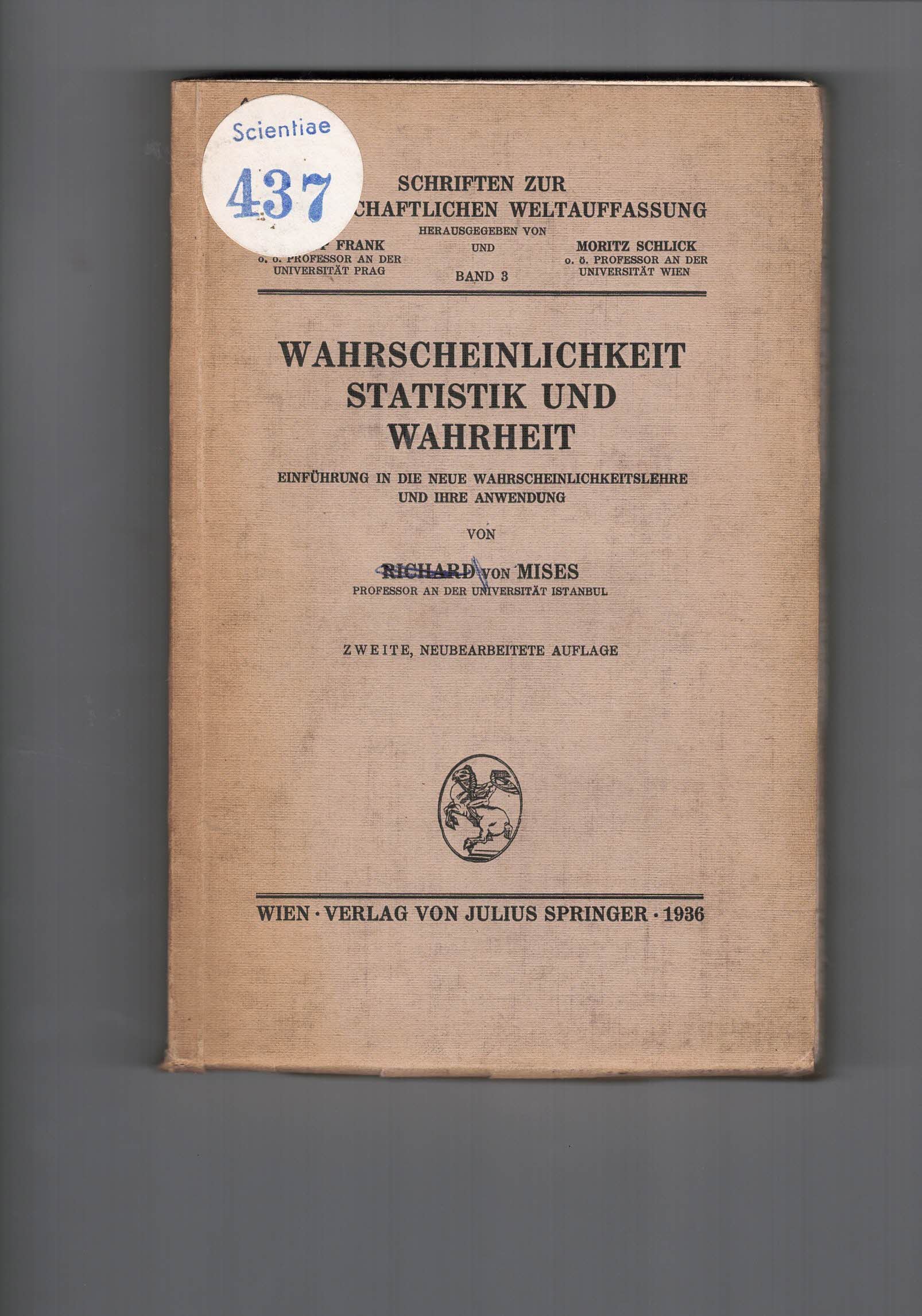 Wahrscheinlichkeit, Statistik und Wahrheit Einführung in die neue Wahrscheinlichkeitslehre und …