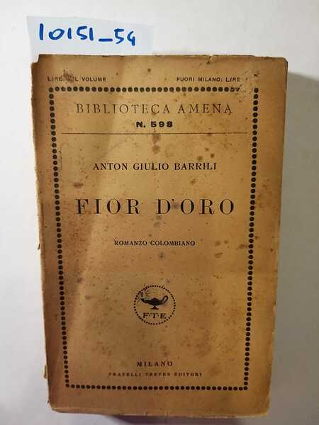 Fior d'oro - romanzo colombiano