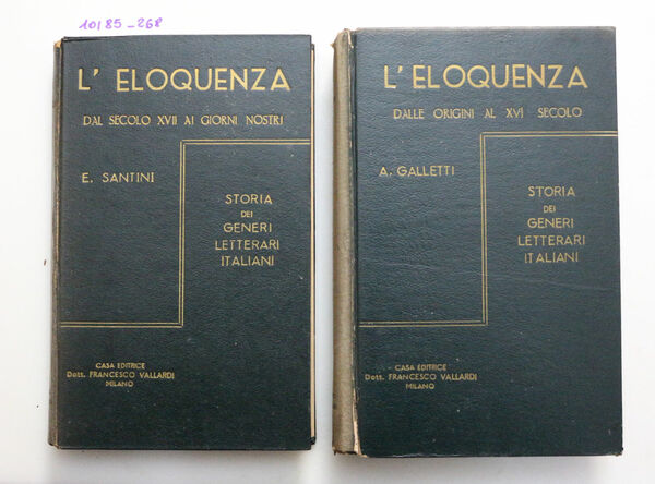 L'eloquenza. Vol I e II