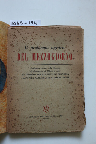 Il problema agrario del Mezzogiorno