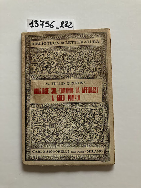 Orazione sul comando da affidarsi a Gneo Pompeo