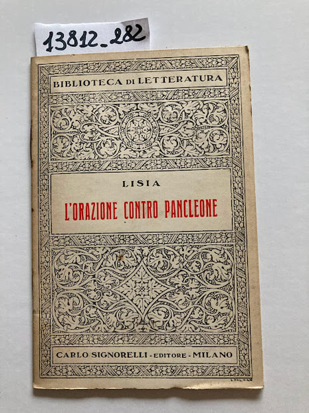 L'orazione contro pancleone