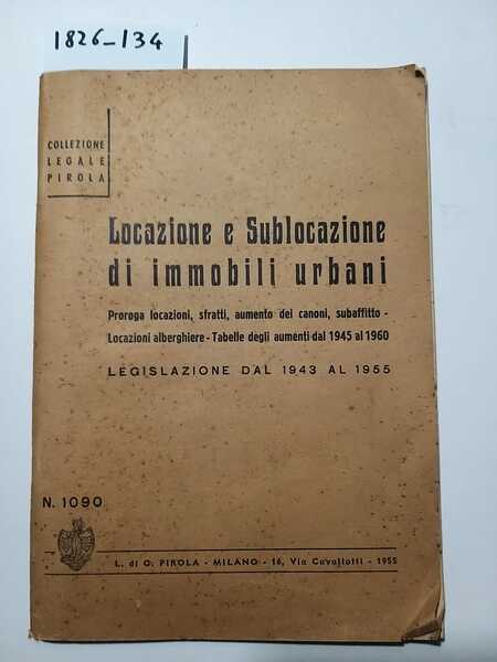 Locazione e sublocazione di immobili urbani