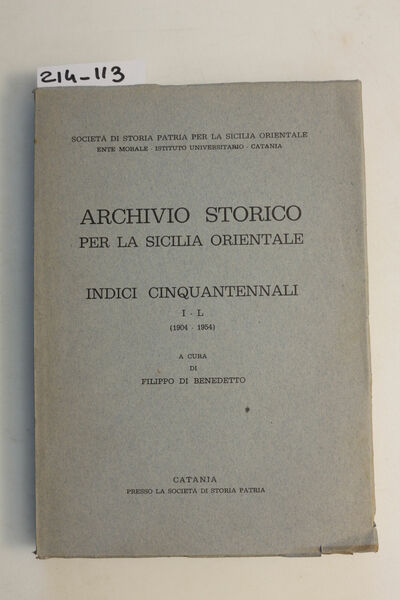 ASSO - Società di Storia Patria per la Sicilia Orientale …