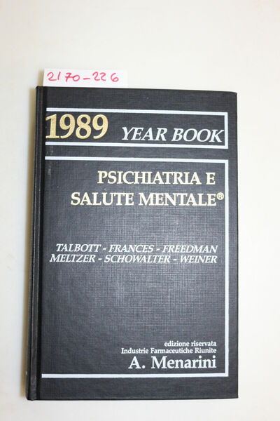 Psichiatria e salute mentale. Year book 1989