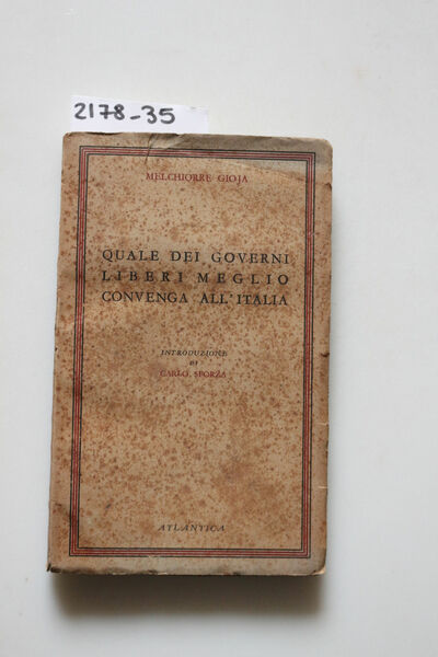 Quale dei governi liberi meglio convenga all'Italia