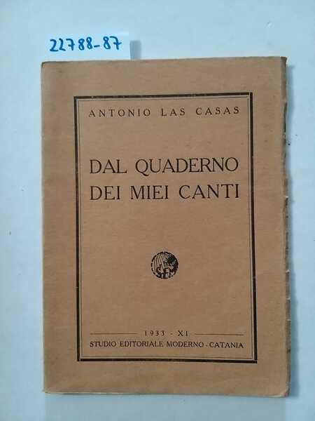 Dal quaderno dei miei canti