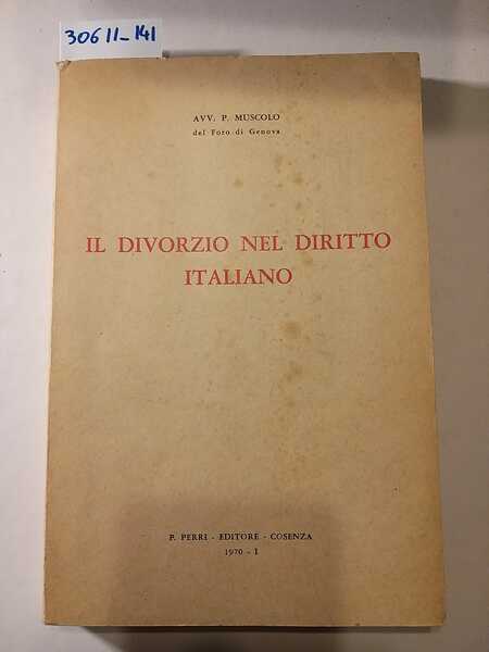 Il divorzio nel diritto italiano