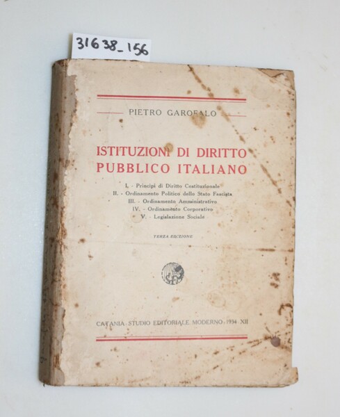 Istituzioni di diritto pubblico Italiano