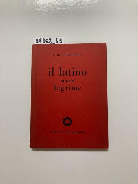 Il latino senza lagrime