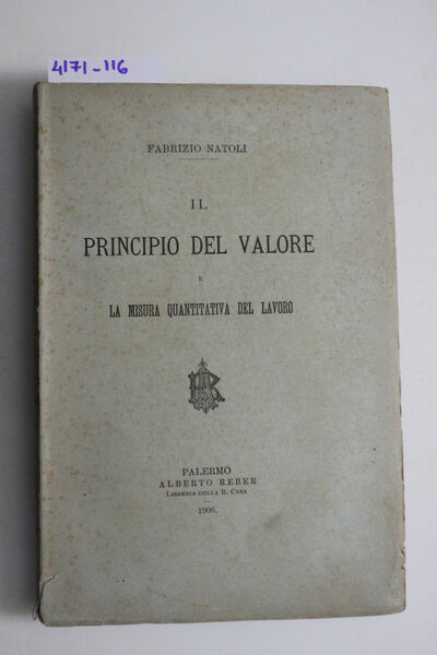 Il principio del valore e la misura quantitativa del lavoro