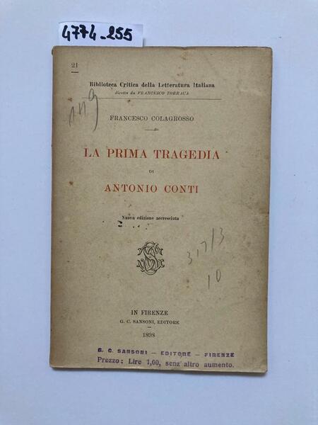 La prima tragedia di Antonio Conti