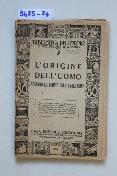 L'origine dell'uomo secondo la teoria dell'evoluzione