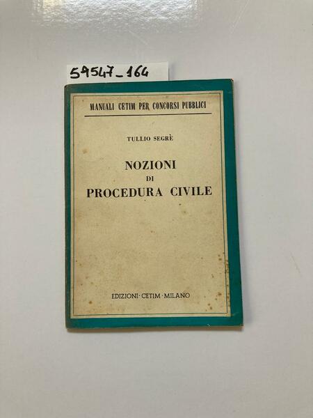 Nozioni di procedura civile