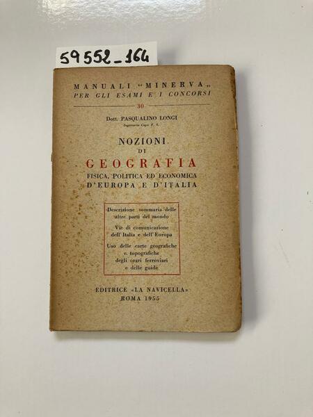 Nozioni di geografia fisica, politica ed economica d'Europa e d'Italia